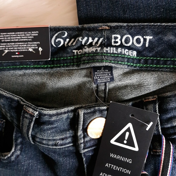 NWT Tommy Hilfiger Curvy Bootcut Blue Jeans - Picture 7 of 7